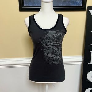 Harley Davidson, grunge tank top
